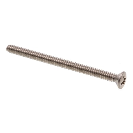 Machine Screw, Oval Head, Phil Drive #6-32 X 2in 18-8 Stainless Steel 20PK